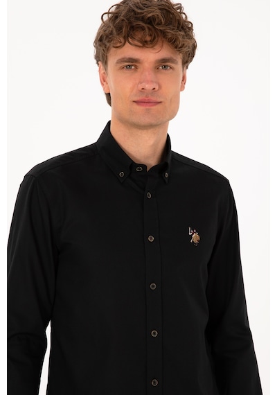 U.s. Polo Assn. Erkek Siyah Gömlek Basic 50307659-vr046 Siyah U.s. Polo Assn. Erkek Siyah Gömlek Basic 50307659-vr046 Siyah