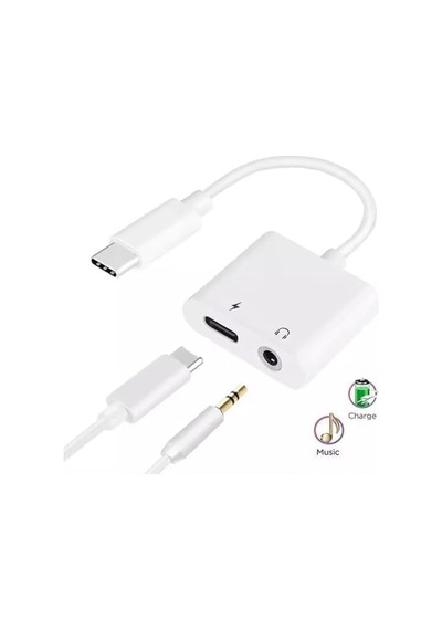 Type-c To 3.5 Mm Jack Kulaklık Ve Şarj Dönüştürücü Aynı Anda Kulaklıktan Müzik Dinleyin Ve De Şarj Edin Çift Çıkışlı Adaptör Yüksek Hızlı Şarj Ve Ses Aktarımı Type-c To 3.5 Mm Jack Kulaklık Ve Şarj Dönüştürücü Aynı Anda Kulaklıktan Müzik Dinleyin Ve De Şarj Edin Çift Çıkışlı Adaptör Yüksek Hızlı Şarj Ve Ses Aktarımı