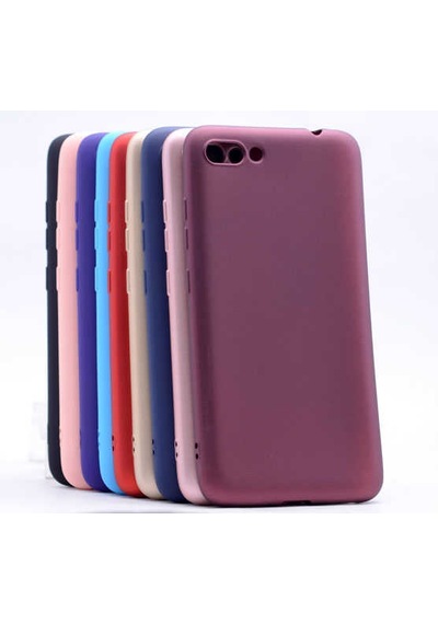 Asus Zenfone 4 Max Zc554kl Kılıf Zore Premier Silikon Kapak Mürdüm