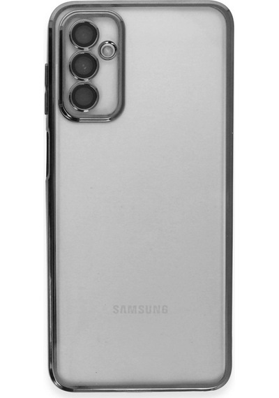 Samsung Uyumlu Galaxy M23 Kılıf Kamera Korumalı Lensli Silikon Siyah