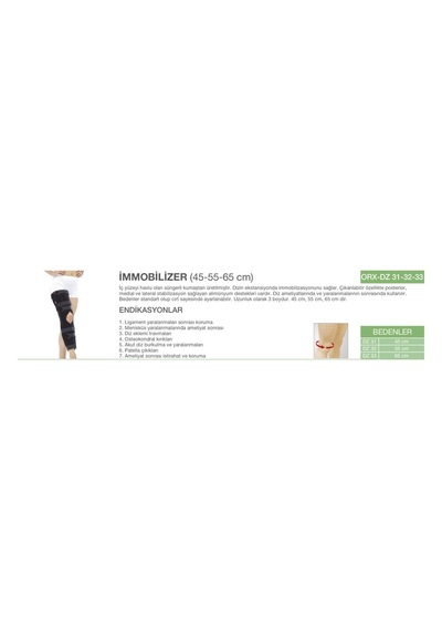 ORLEX İMMOBİLİZER 55 CM  ORX-DZ32