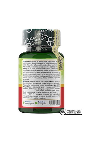 Nature's Supreme Astaxanthin 30 Kapsül