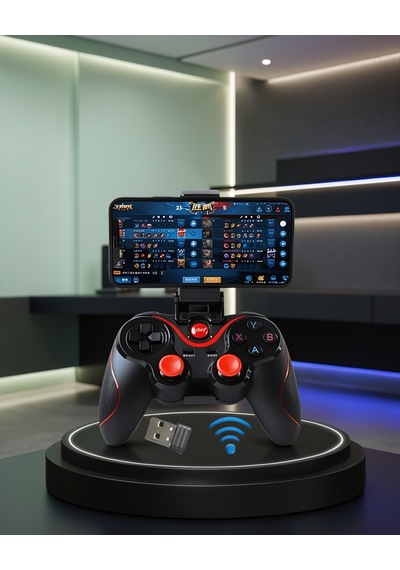 Bluetooth Oyun Kumandası Xuczzx3gamepad-2, Çift Analog Joystick Ve 14 Tuş