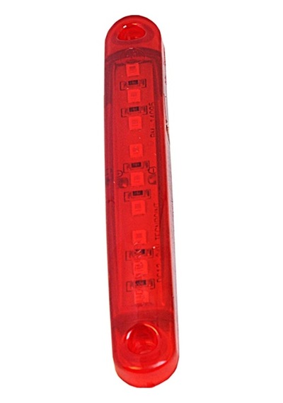 Dekoratif Parmak Lamba Oval Universal IP65 Su Geçirmez 9 Led 12-24V Kırmızı TH-922