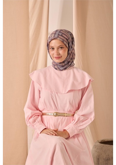 Silk Home Soft Eşarp 73096-18 Mor, Fildişi, Pudra, Buz Mavisi