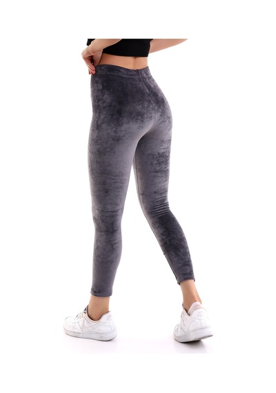 Winmoda34 Kadife Tayt Gri