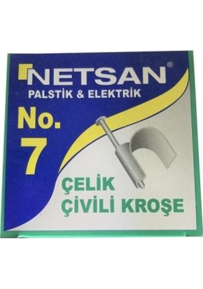 Klima Dranaj Hortum Kroşesi No.7 - Tek Çivili Kroşe 100 Adet