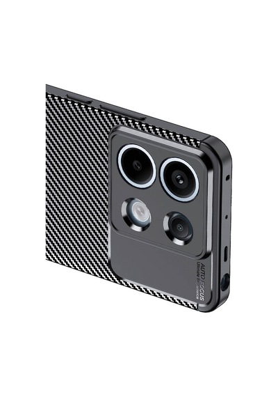 Xiaomi Redmi Note 13 Pro 5g Kılıf Negro Karbon Kamera Korumalı Silikon Lüx