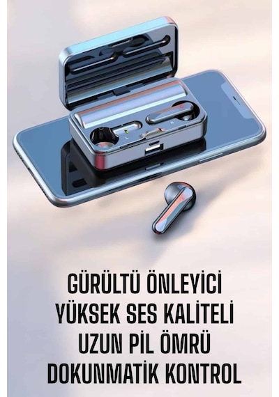 Telefon - 174 - Standlı Bluetooth Kulaklık Aynalı Yüksek - Muratech - Ses Kaliteli