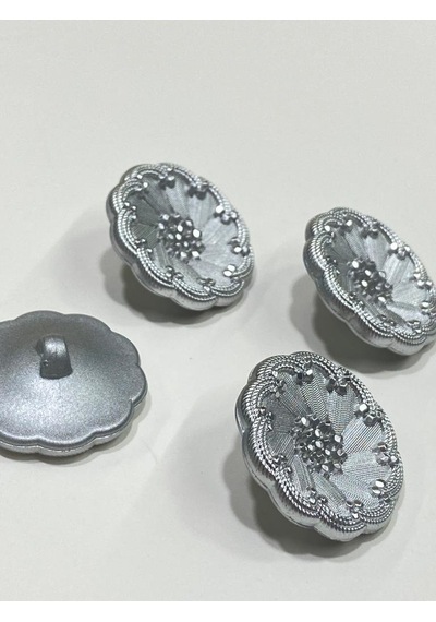 İtalyan Model Trençkot Ve Ceket Düğmesi Takımı 4'lü Set Gümüş 2,2