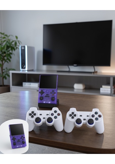 Retro Oyun Konsolu 2 Kablosuz Oyun Kolu Ips Ekran 3.5 İnç Uczzm18pro-3