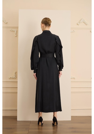Senna Soleıl Dress Siyah Siyah