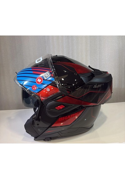 Kask Shark Oxo Mekarıum Çene Açılır Siyah/kırmızı