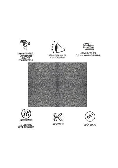 Tink Kendinden Yapışkanlı Uzay Mermer Desenli Pvc Panel 41x62 Cm