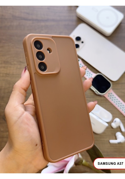 Samsung Galaxy A37 Uyumlu Kamera Korumalı Darbeye Dayanıklı Renk Atmayan Keep Silikon Kılıf Kahverengi Samsung Galaxy A37 Uyumlu Kamera Korumalı Darbeye Dayanıklı Renk Atmayan Keep Silikon Kılıf Kahverengi