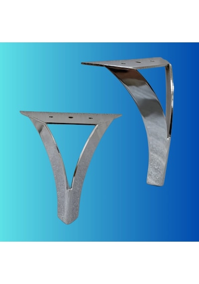 14 Cm Metal Damla Koltuk Ayağı Mobilya Ayağı Ünite Ayağı Konsol Ayağı Puf Berjer Ayağı Krom