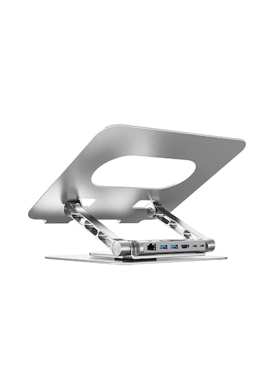 Unıtek 360 Derece Döner 5in1 Metal Notebook Standı Ethernet, 2xusd3.0, Hdmı, 100w Pd D1109b01 -153343