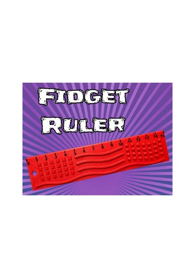 Alvera Dokunsal Fidget Cetveli 3d Baskı Kabartmalı Stres Ve Odaklanma Oyuncağı - Kırmızı