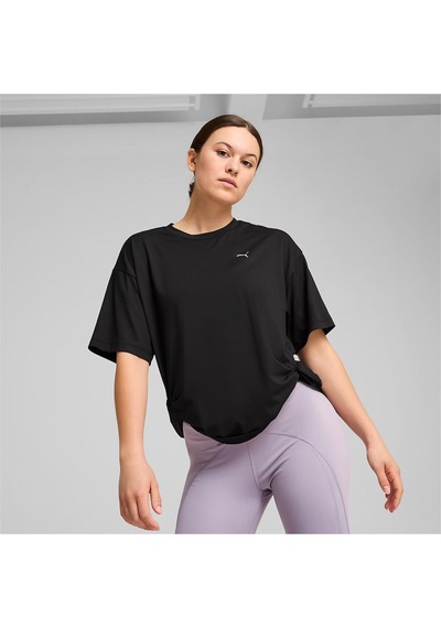 Puma Studio Twist Kadın Tişört Siyah Siyah