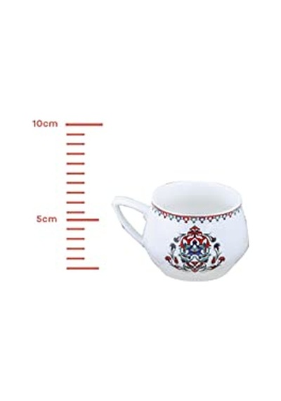 Nakkaş 6 Kişilik Kahve Fincanı Takımı 100 Ml Çok Renkli