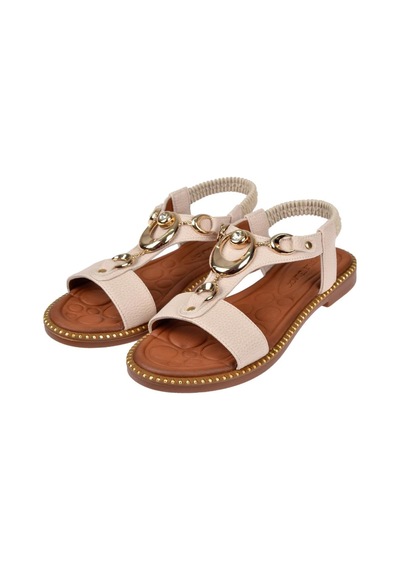Castle Black Comfort Kadın Sandalet Cb-35307 Bej Bej Castle Black Comfort Kadın Sandalet Cb-35307 Bej Bej