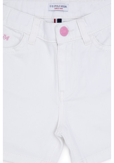 U.s. Polo Assn. Kız Çocuk Beyaz Şort / Bermuda 50282941-vr013 Beyaz