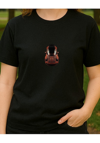 Etnik 911 Baskılı T-shirt Siyah