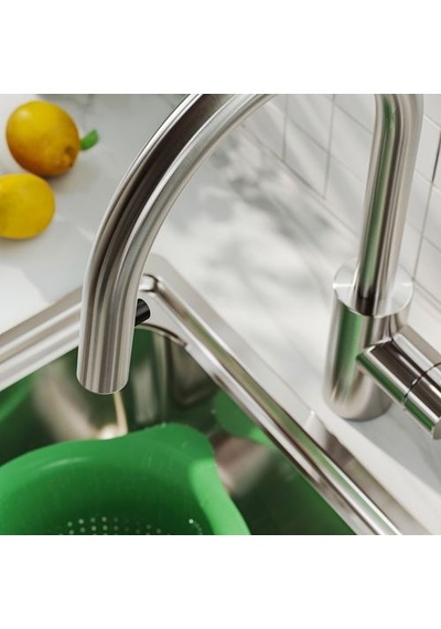 Ikea Sallsjön Eviye Bataryası, Metal Rengi, Spiralli
