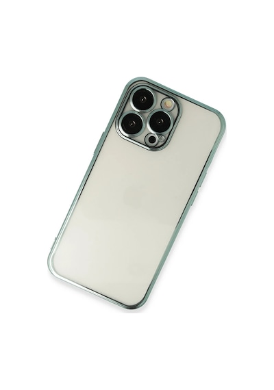 Newface - 792 - İphone 13 Pro Kılıf Razer Lensli Silikon - Edntrend - - Yeşil
