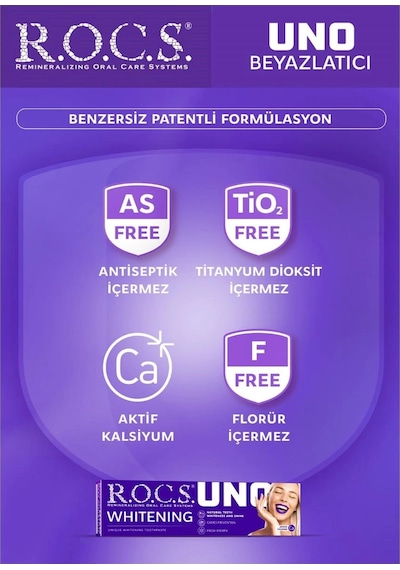 R.o.c.s. Uno Hızlı Beyazlatıcı Diş Macunu 74g