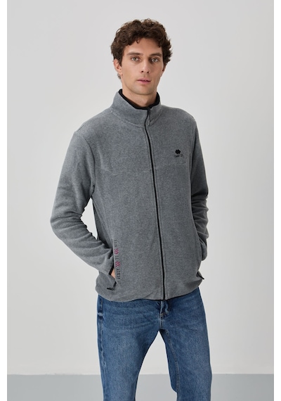 Tommy Life Standart Kalıp Dik Yaka 2li Paket Siyah-gri Melanj Erkek Polar Sweatshirt - 87992 Siyah - Gri
