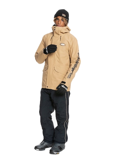 Quıksılver Quiksilver Erkek Snowboard Ceketi In The Hood Kahverengi Cld0 Bej