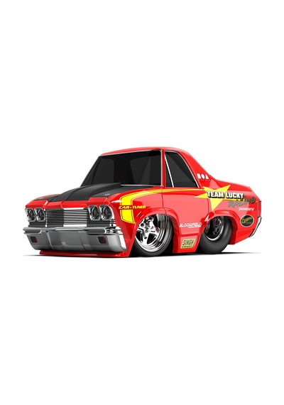 Mga Entertaintment Cartuned S2 1968 Chevy El Camino - Kırmızı Pro Street Araba