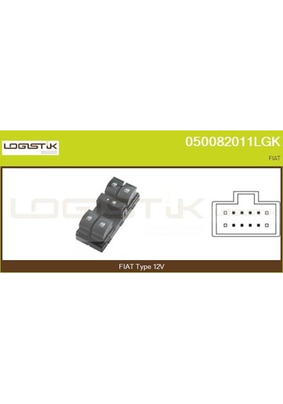 Cam Açma Düğmesi - Fiat Linea - Hellux-pra700078