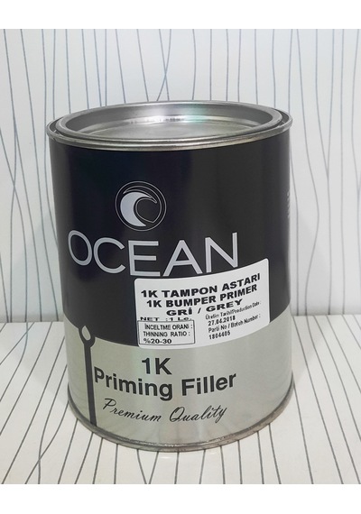 Sintaş Ocean 1K Plastik Yüzey Astarı Gri 1Litre
