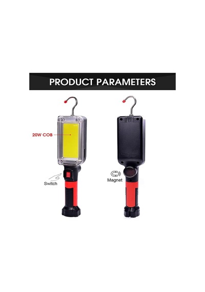 Powermaster 700 Lumen 20w Led Şarjlı Tamir Lambası Mıknatıslı Taşınabilir Kıskaçlı 2 Mod Işık Gücü Siyah - Turuncu Powermaster 700 Lumen 20w Led Şarjlı Tamir Lambası Mıknatıslı Taşınabilir Kıskaçlı 2 Mod Işık Gücü Siyah - Turuncu