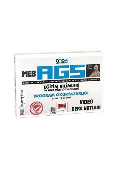 Yargı 2026 Meb-ags Eğitim Bilimleri Program Okuryazarlığı Sınıf Yönetimi Video Ders Notları - Umut Gürpınar Yargı Yayınları