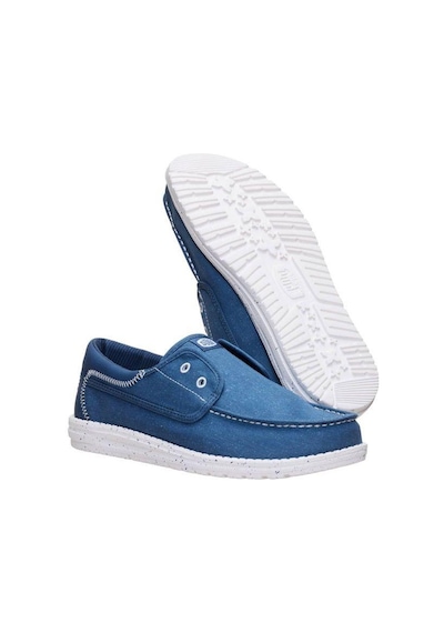 Hey Dude Wally Cru Stretch Canvas Erkek Ayakkabı Hyd.r45141-hyd.4zl Mavi