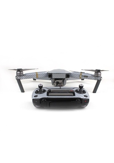 DJI Mavic Pro için Gümüş Karbon Grafik Su Geçirmez Pvc Cilt Çıkar