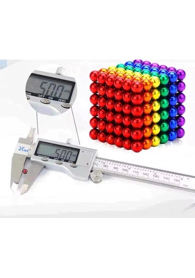 216 Parça 5mm Manyetik Top Seti Sihirli Mıknatıslı Küp Ve Stres Giderici Zeka Oyuncağı