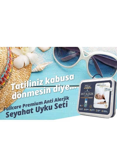 Caretex Pamuklu.Antialerjik F.Care Tek Kişilik Seyahat Seti