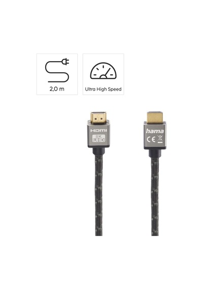 Ultra High Speed Hdmi Kablo, Metal Altın Uç, 8k,2m