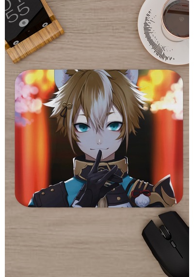 Gorou Genshin Impact Anime Oyuncu V2 - 22x18 Gaming Mouse Pad Fare Altlığı