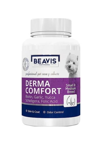 Beavis Derma Comfort Küçük ve Orta Irk Köpek Biotin ve Probiyotik Katkılı 150 Tablet 75 G