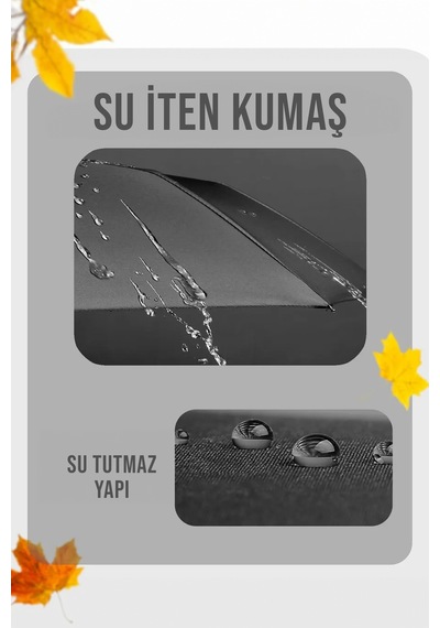 Fithome Tam Otomatik 10 Tel Rüzgara Dayanıklı Kırılmaz Şemsiye Siyah