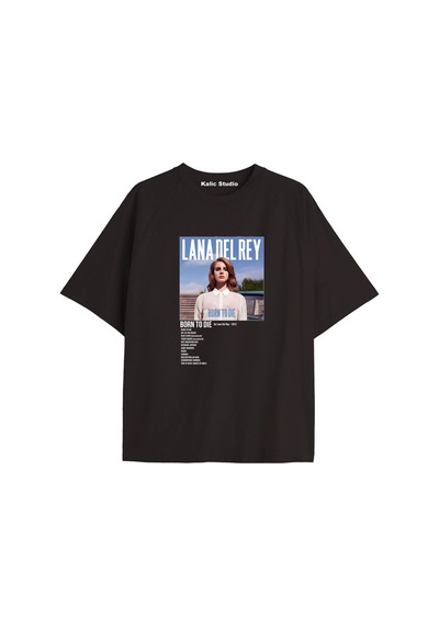 Kalic Studio Lana Del Rey Oversize T-shirt Kod47 Siyah-47