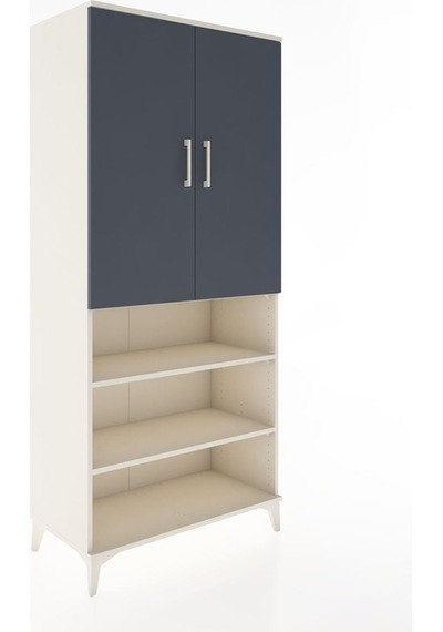 Hyperion Dolap 4 Raflı 2 Kapaklı Tek Askılı 88x44x195 Aytaşı-... Aytaşı