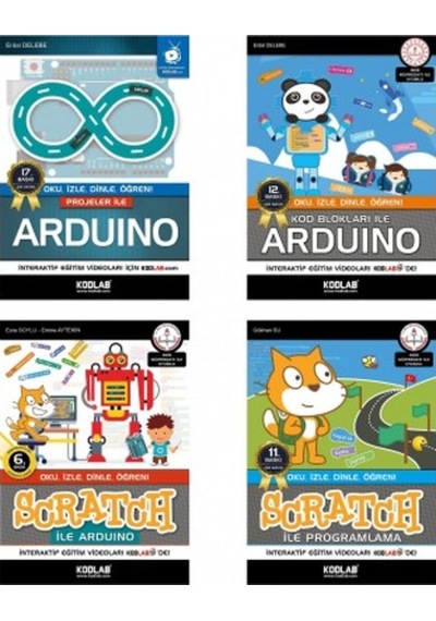 Scratch ile Arduino Eğitim Seti-4 Kitap Takım- Kodlab