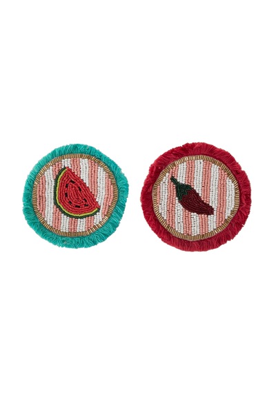 Mudo Home Chıllı&watermelon Bardak Altlığı 2 Li Diğer