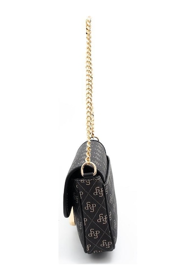 Silver Polo Sp1171 Kadın Omuz Çantası Monogram Füme-siyah